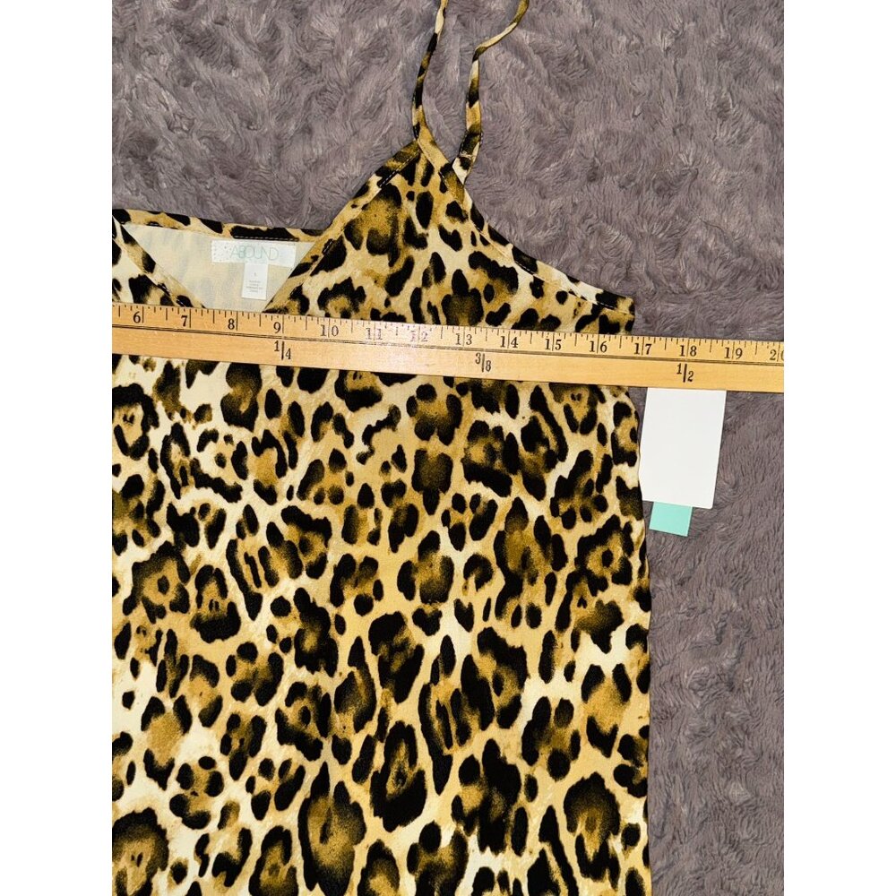 Leopard Print Sleeveless Cami Top By Abound - S - Polyester - Brown & Black - Picture 6 of 7